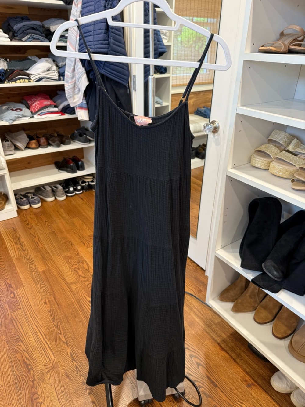 Show Me Your MuMu Black Midi Slip Dress